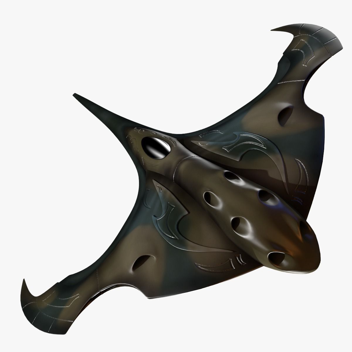 Alien Space Fighter 3D model_22