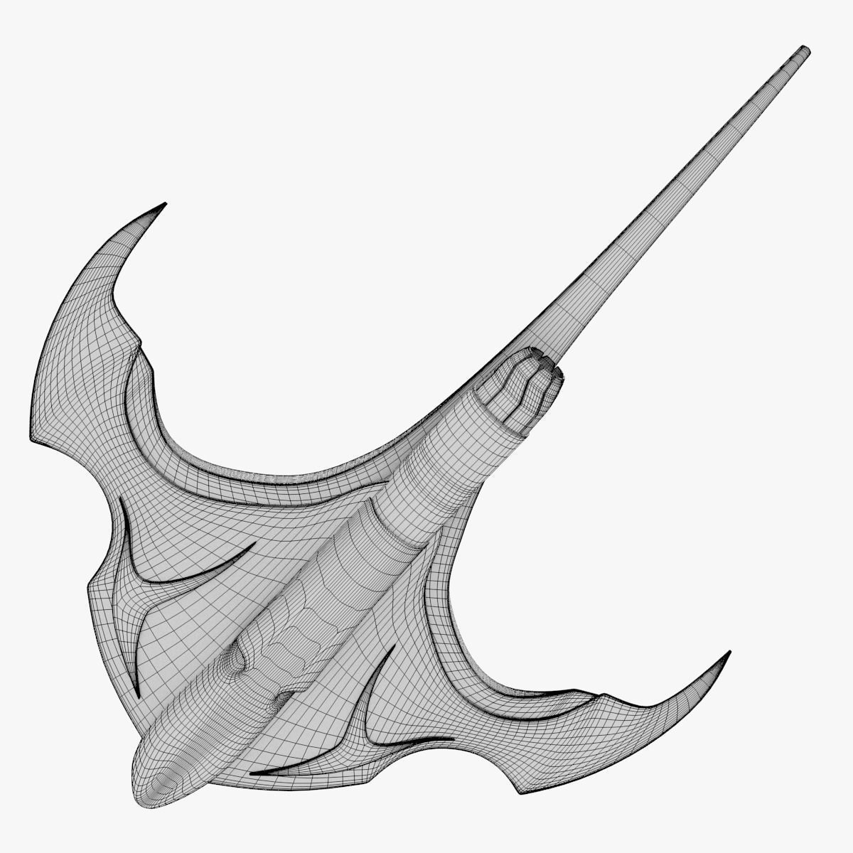 Alien Space Fighter 3D model_36