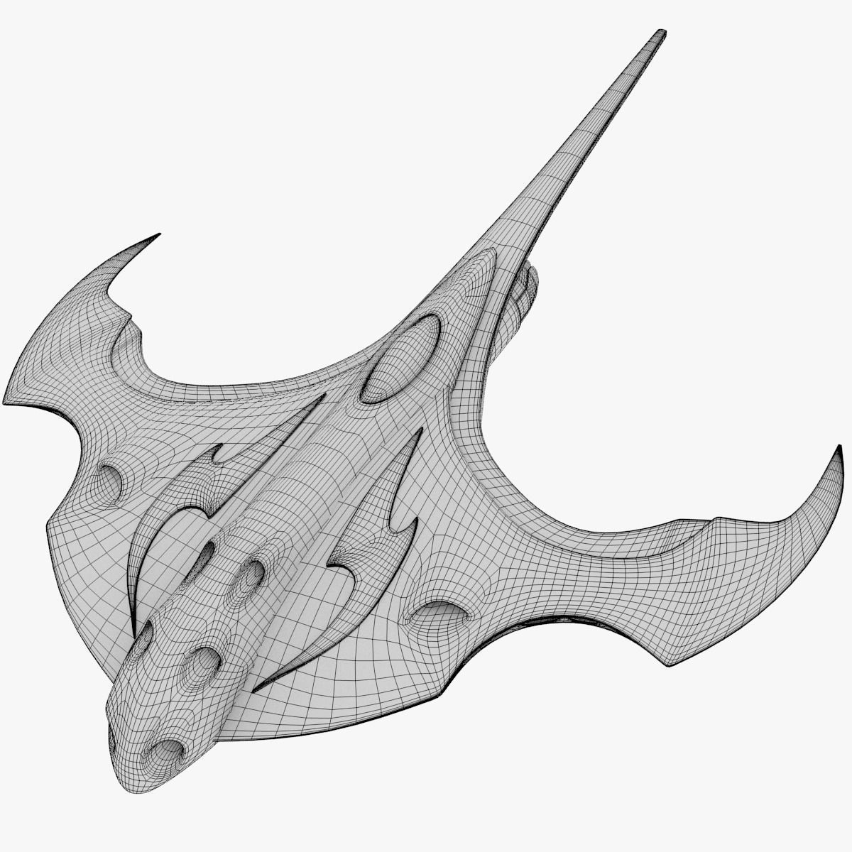 Alien Space Fighter 3D model_31