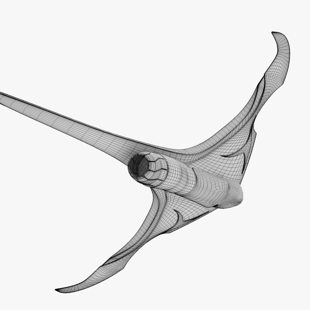 Alien Space Fighter 3D model_11