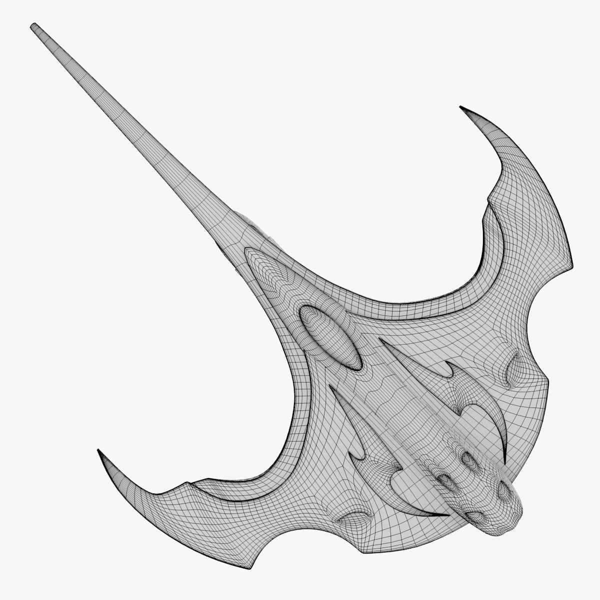 Alien Space Fighter 3D model_28