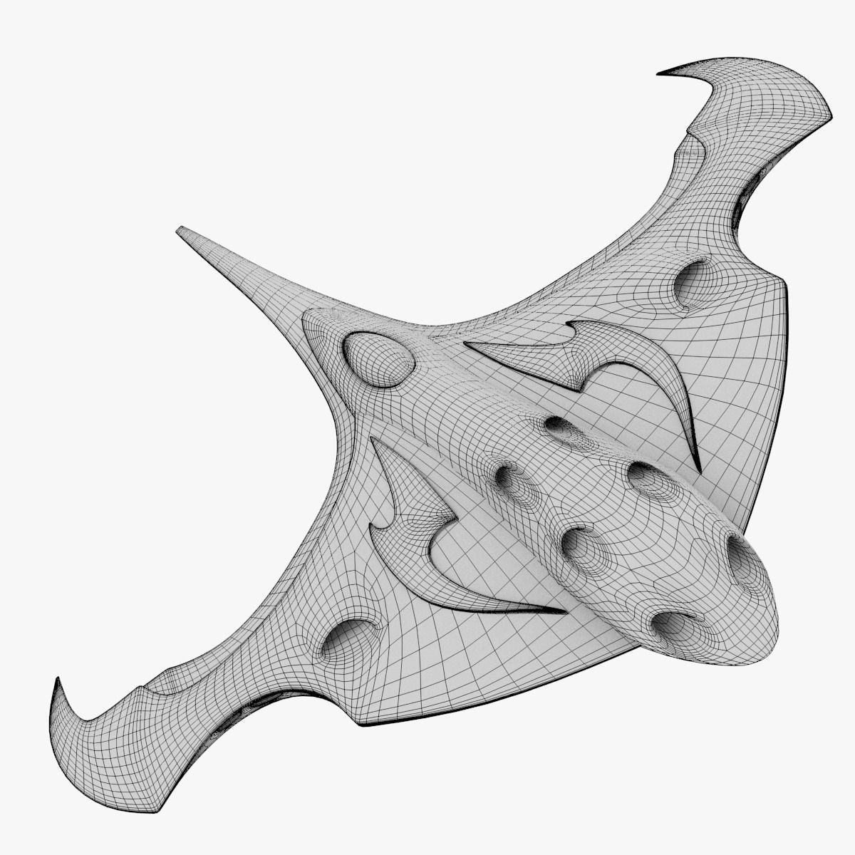 Alien Space Fighter 3D model_41