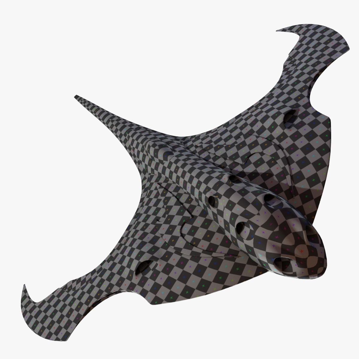 Alien Space Fighter 3D model_25