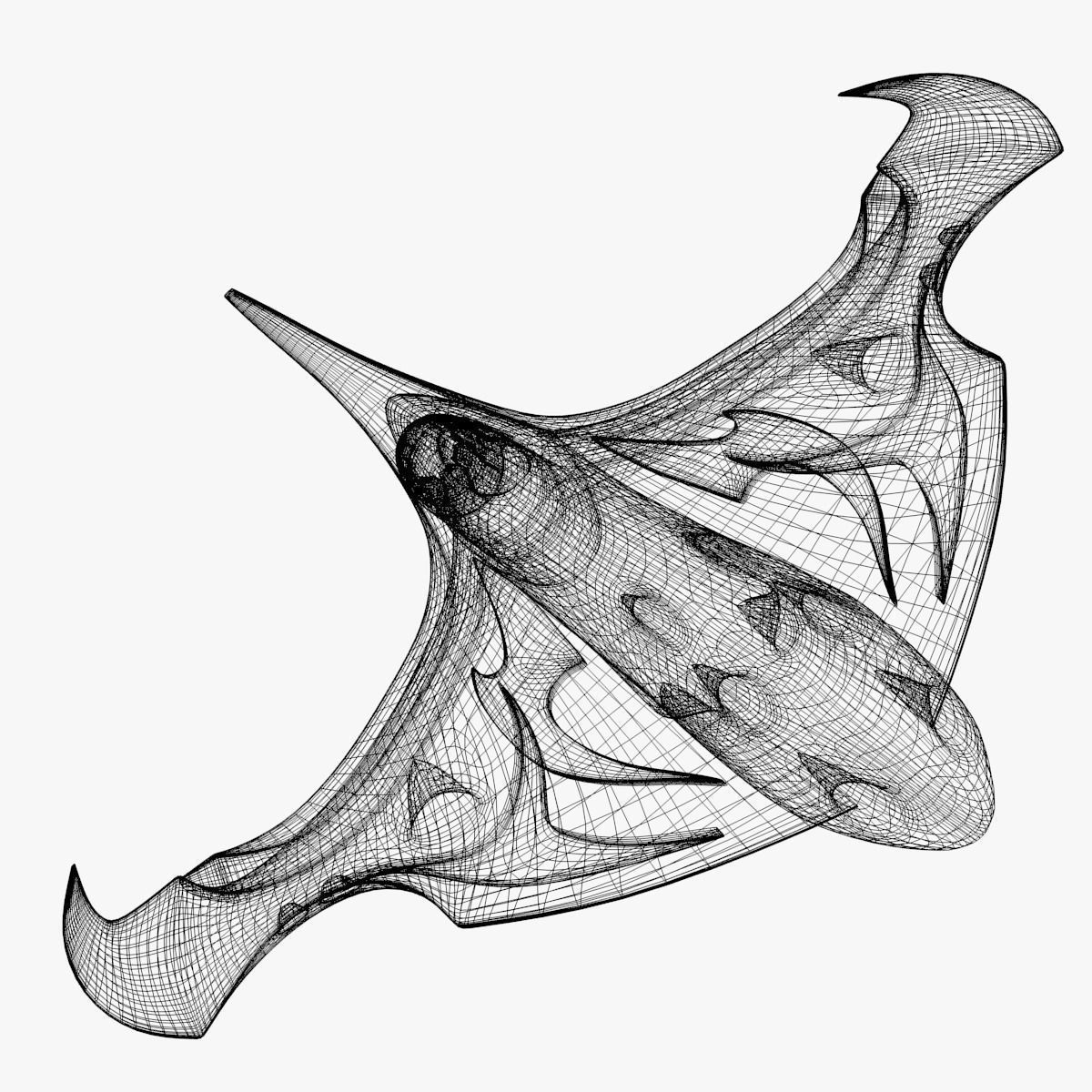 Alien Space Fighter 3D model_42