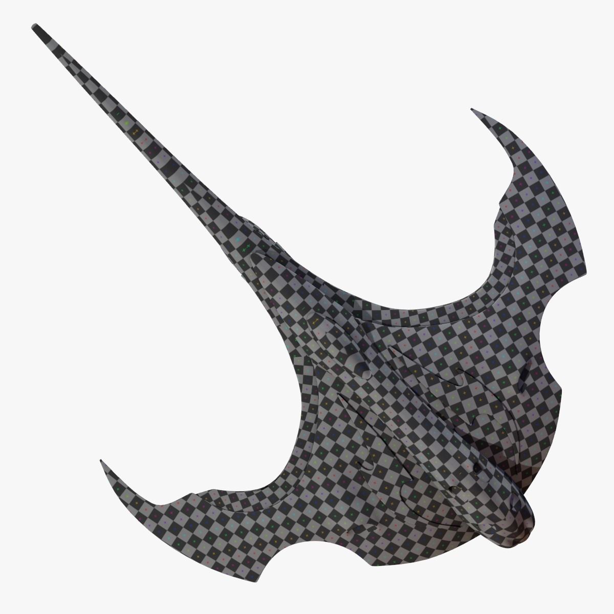 Alien Space Fighter 3D model_5