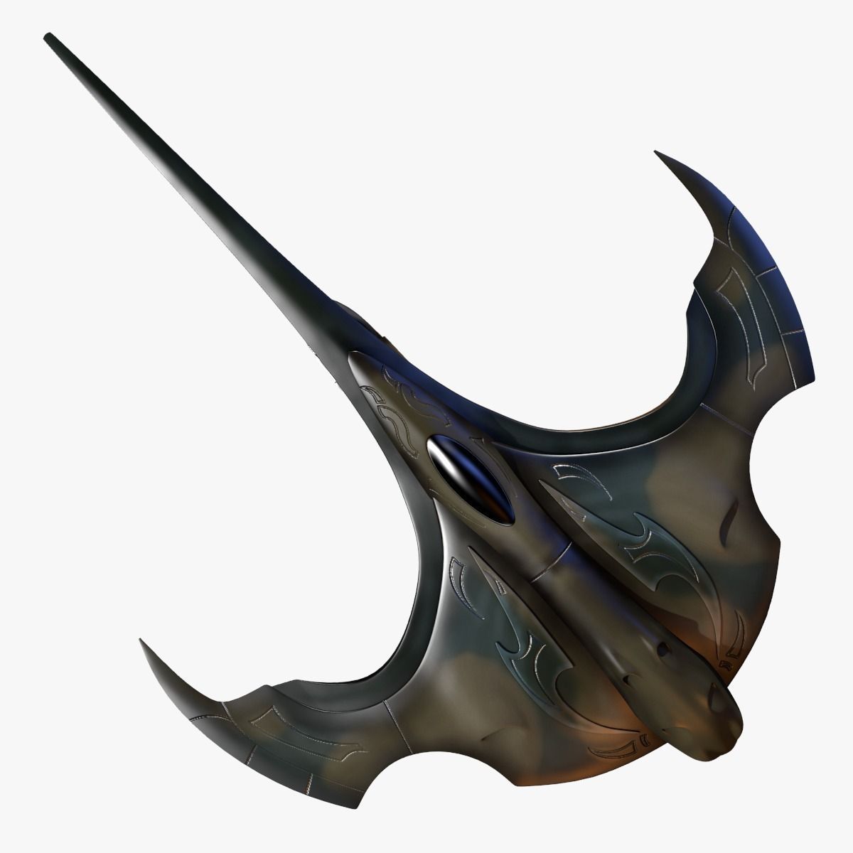 Alien Space Fighter 3D model_13