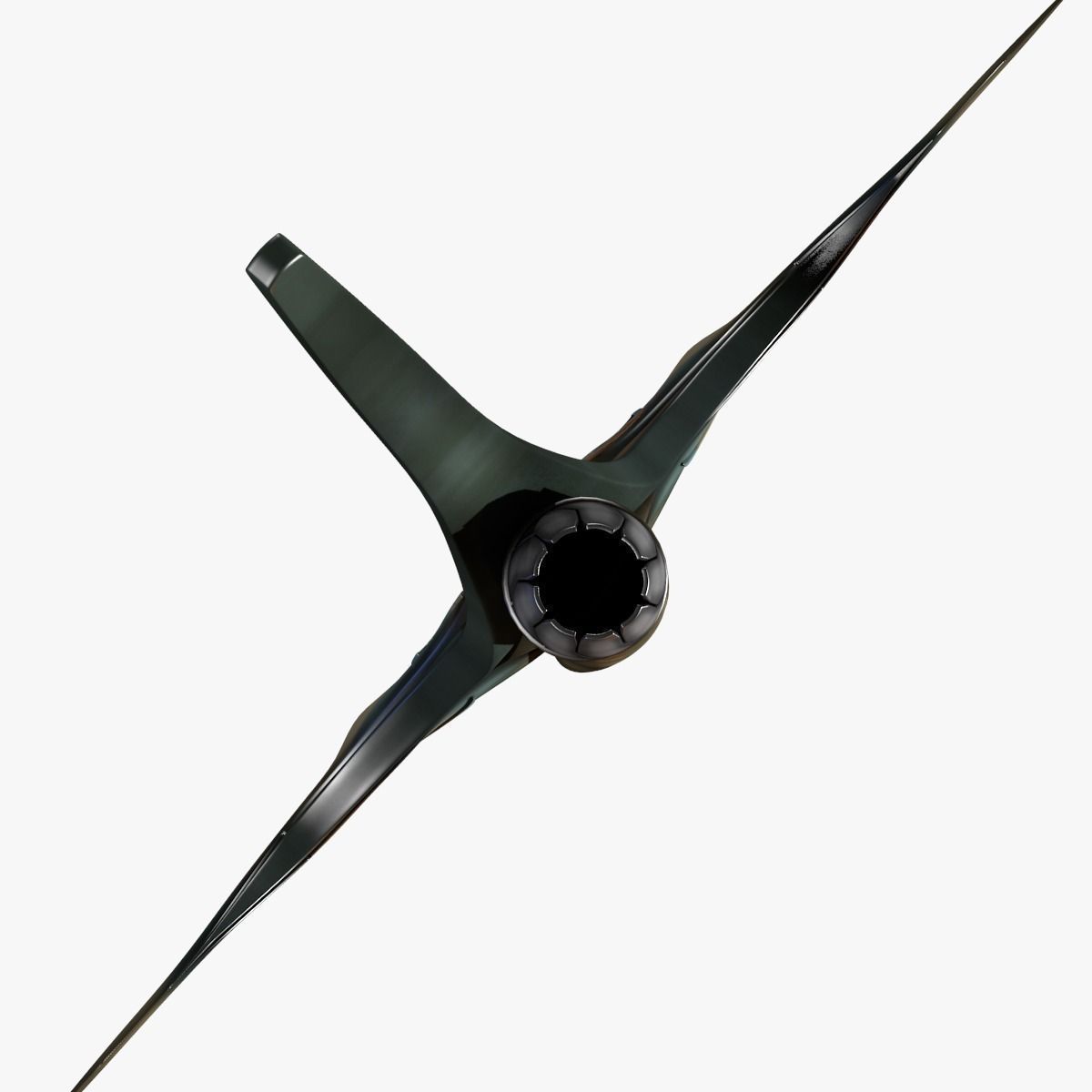 Alien Space Fighter 3D model_0