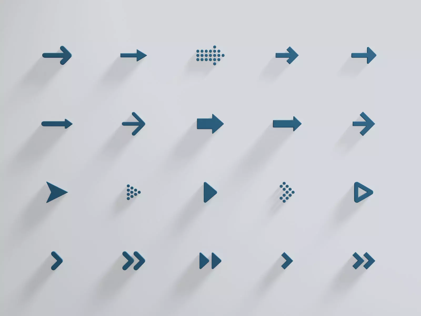 Arrow Collection x20 3D model_0