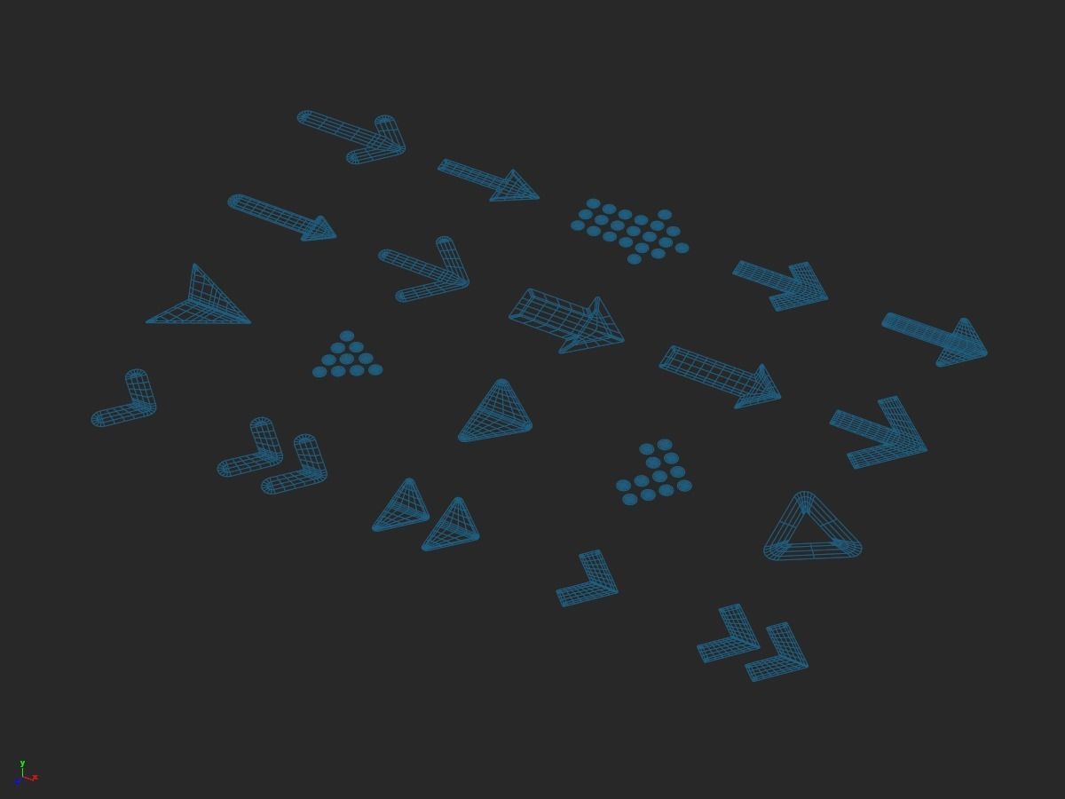 Arrow Collection x20 3D model_5