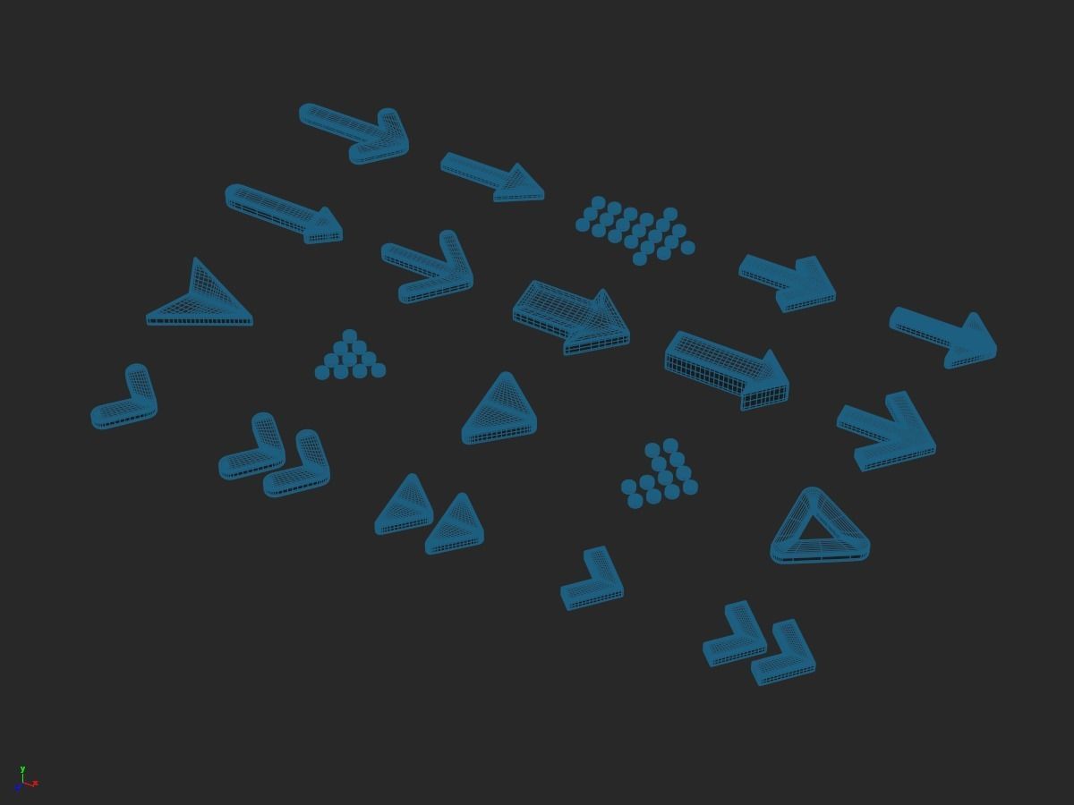 Arrow Collection x20 3D model_3