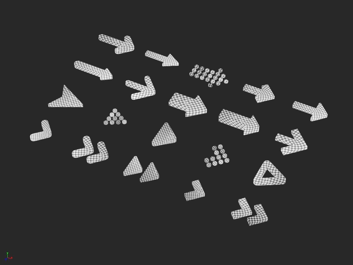 Arrow Collection x20 3D model_4