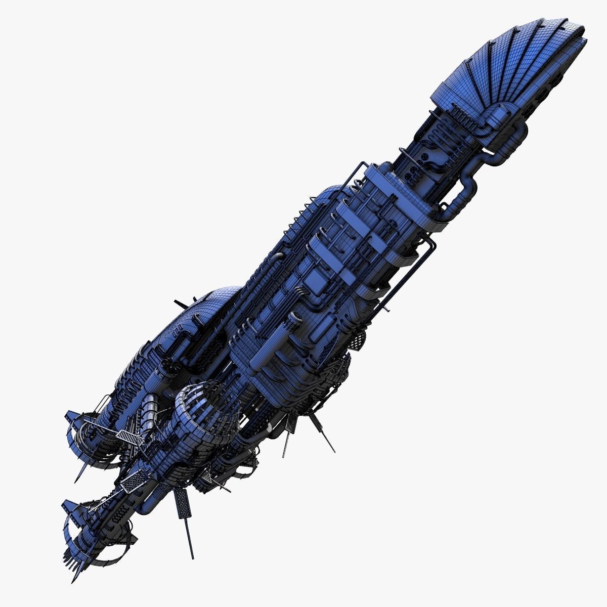Detailed Spaceship 3D model_23
