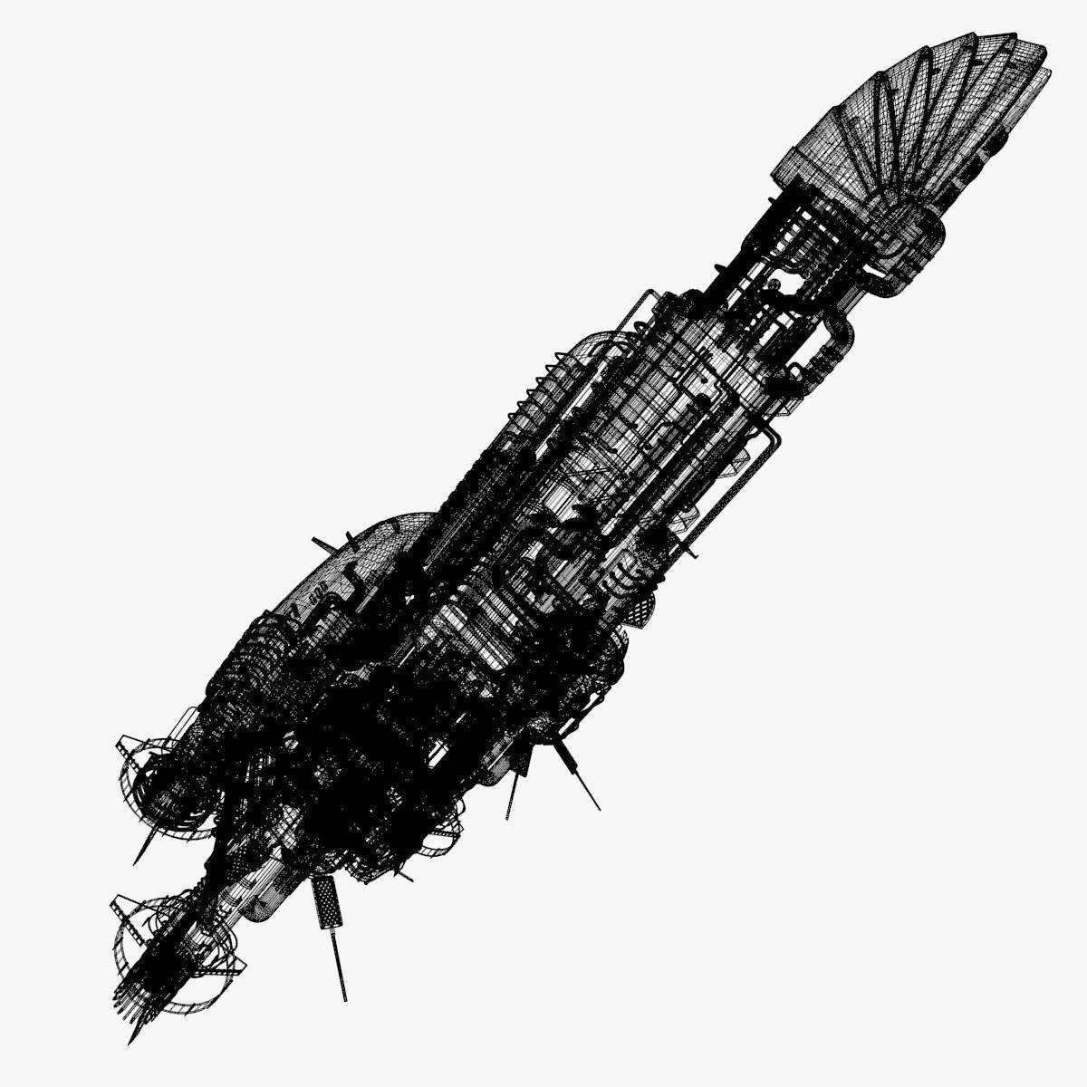 Detailed Spaceship 3D model_17