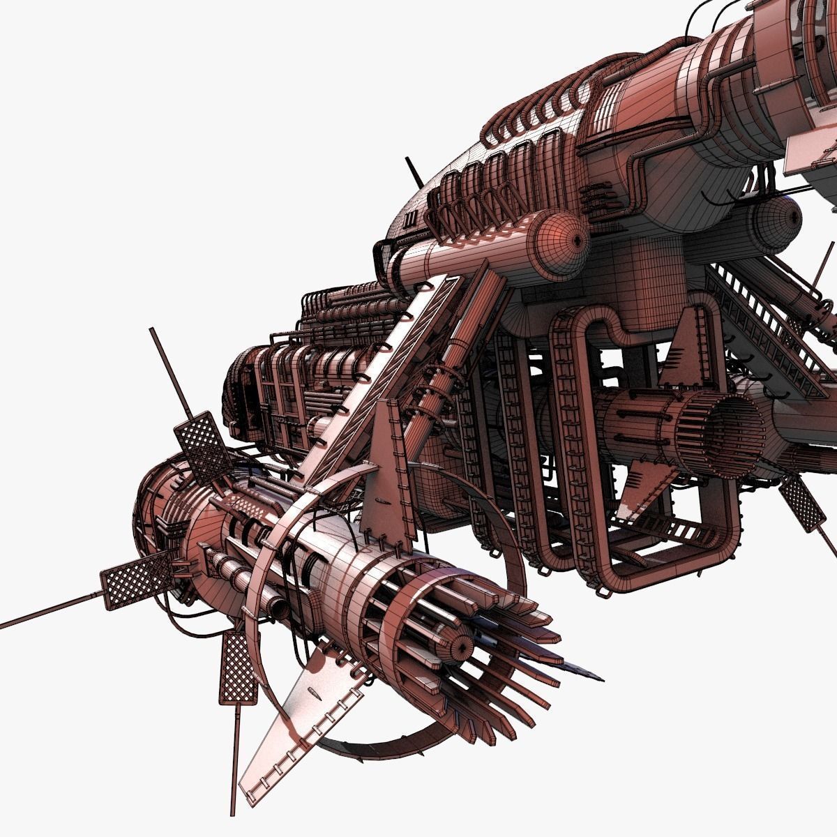 Detailed Spaceship 3D model_21