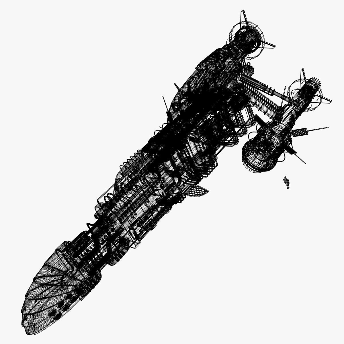 Detailed Spaceship 3D model_13