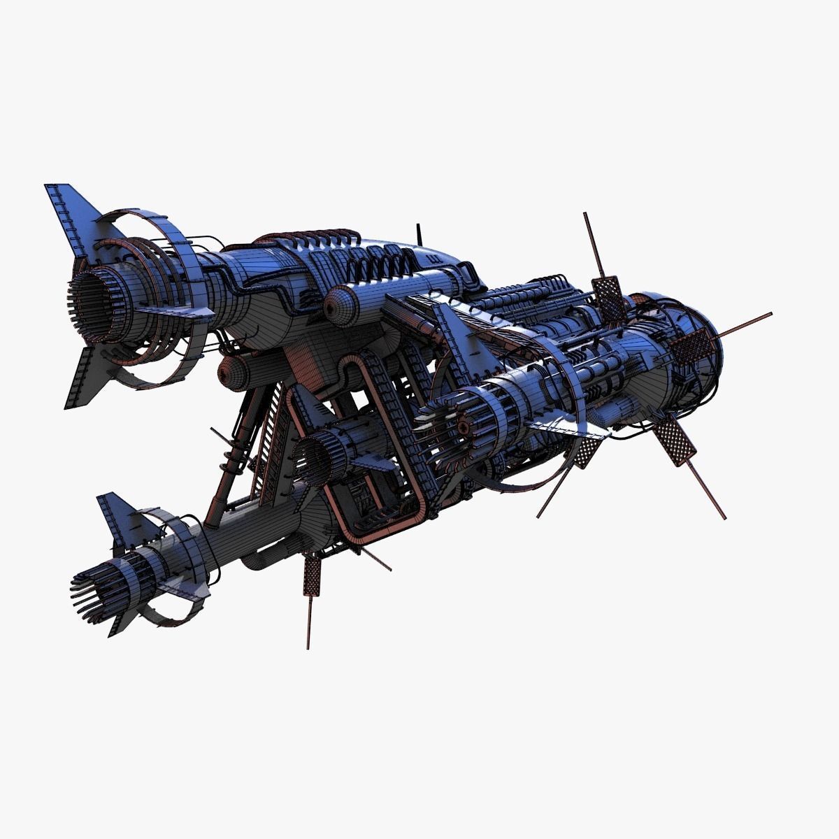 Detailed Spaceship 3D model_15