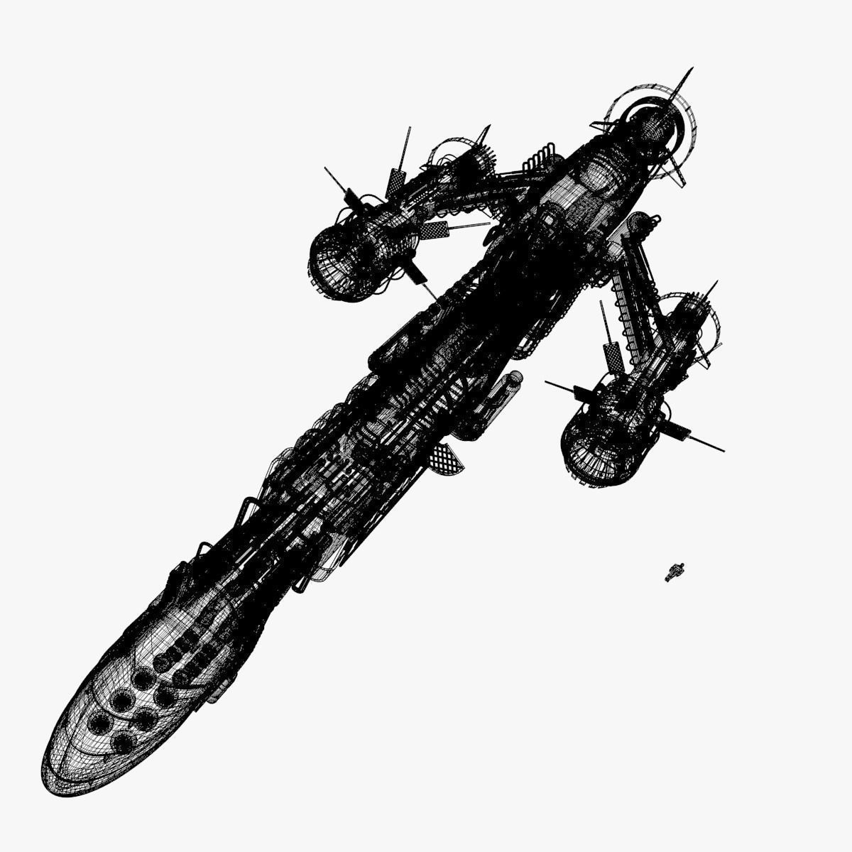 Detailed Spaceship 3D model_22