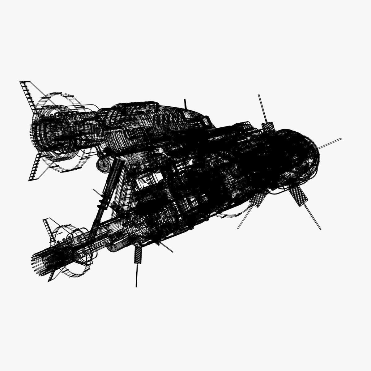 Detailed Spaceship 3D model_6