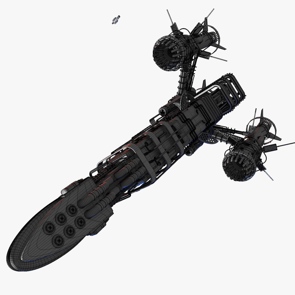 Detailed Spaceship 3D model_12