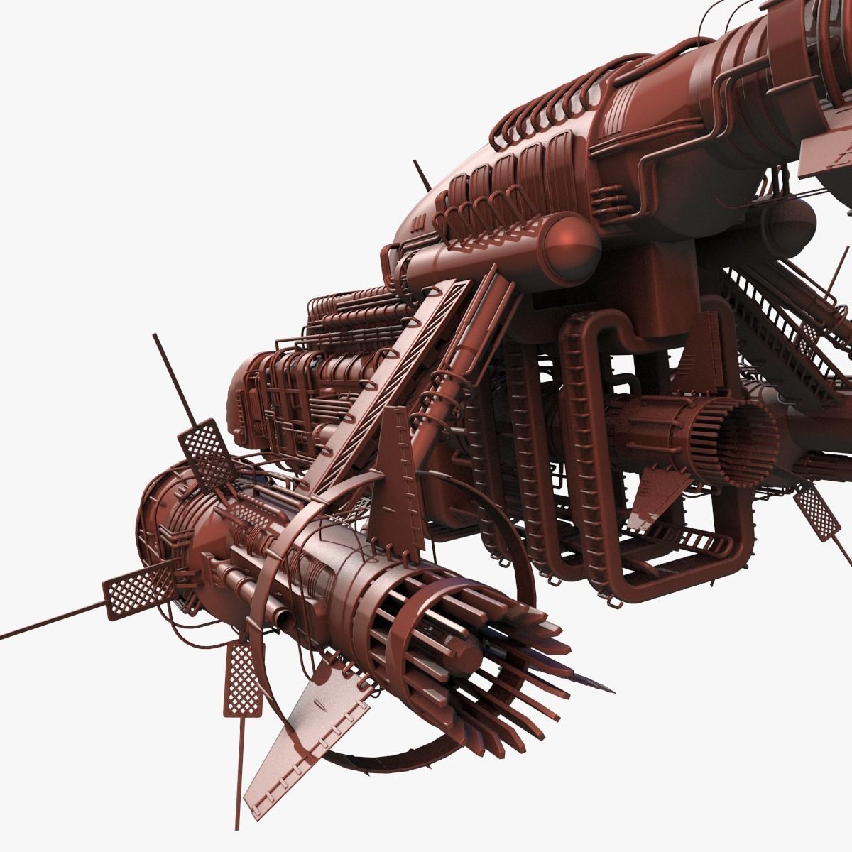 Detailed Spaceship 3D model_14