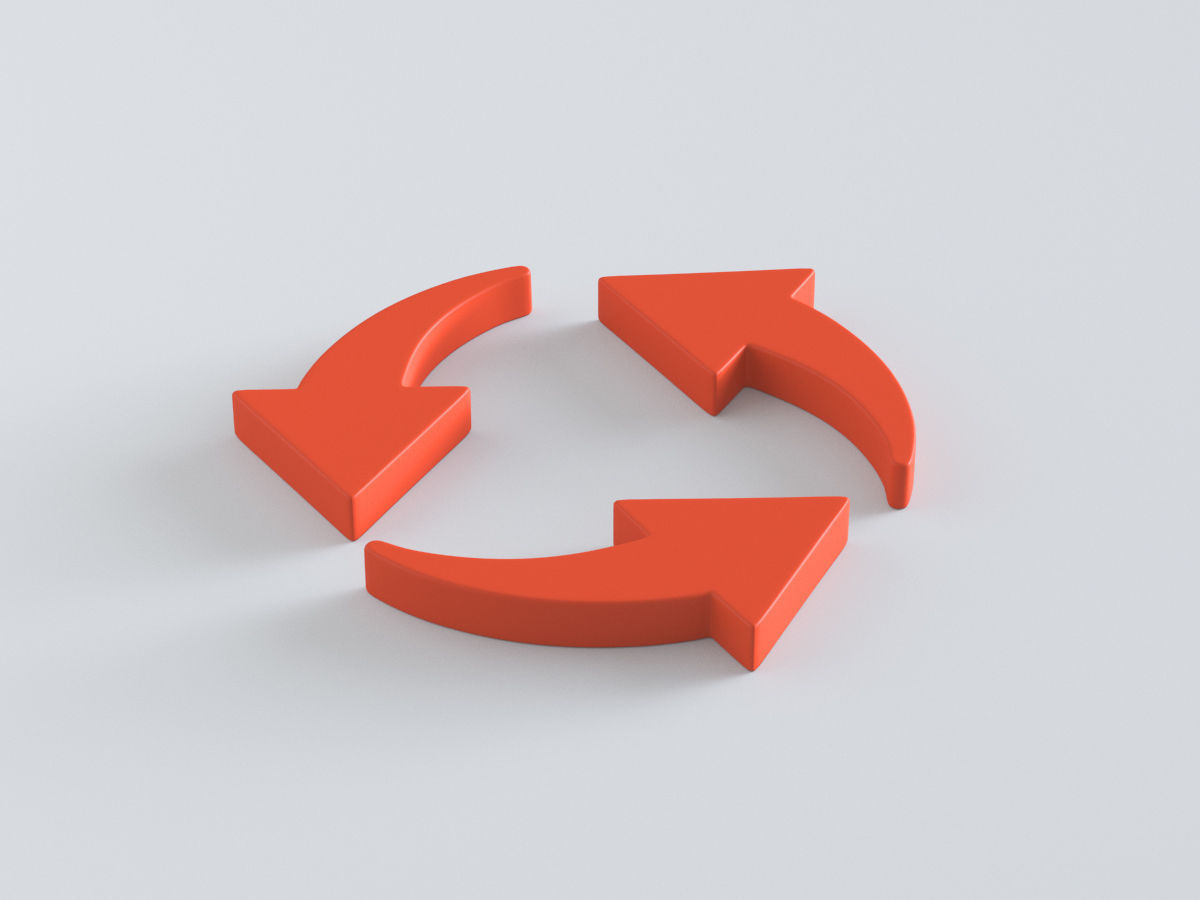 Arrows in a Circle 3D model_13