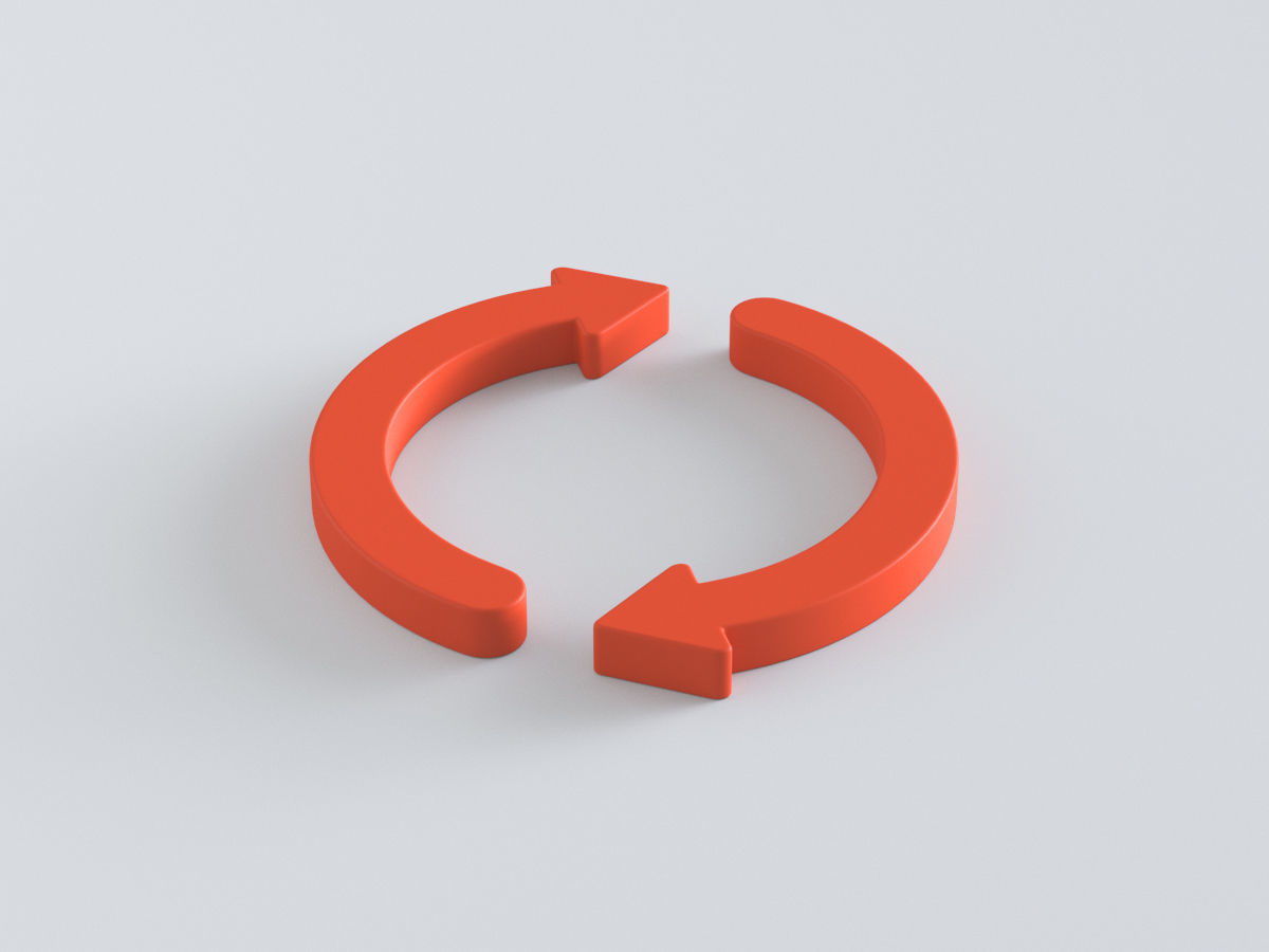Arrows in a Circle 3D model_9