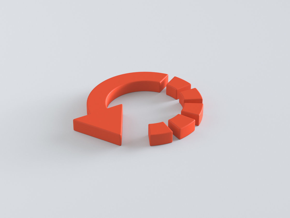 Arrows in a Circle 3D model_7