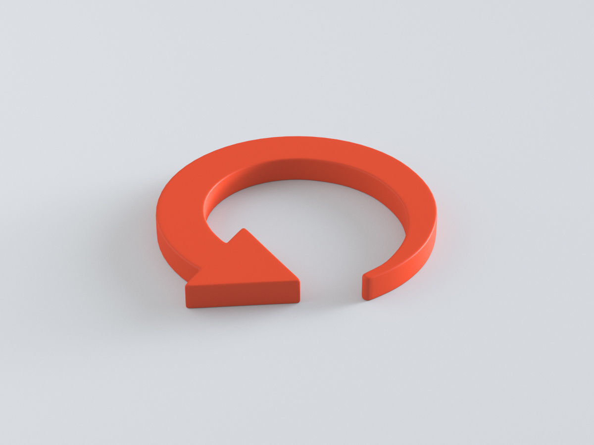 Arrows in a Circle 3D model_11