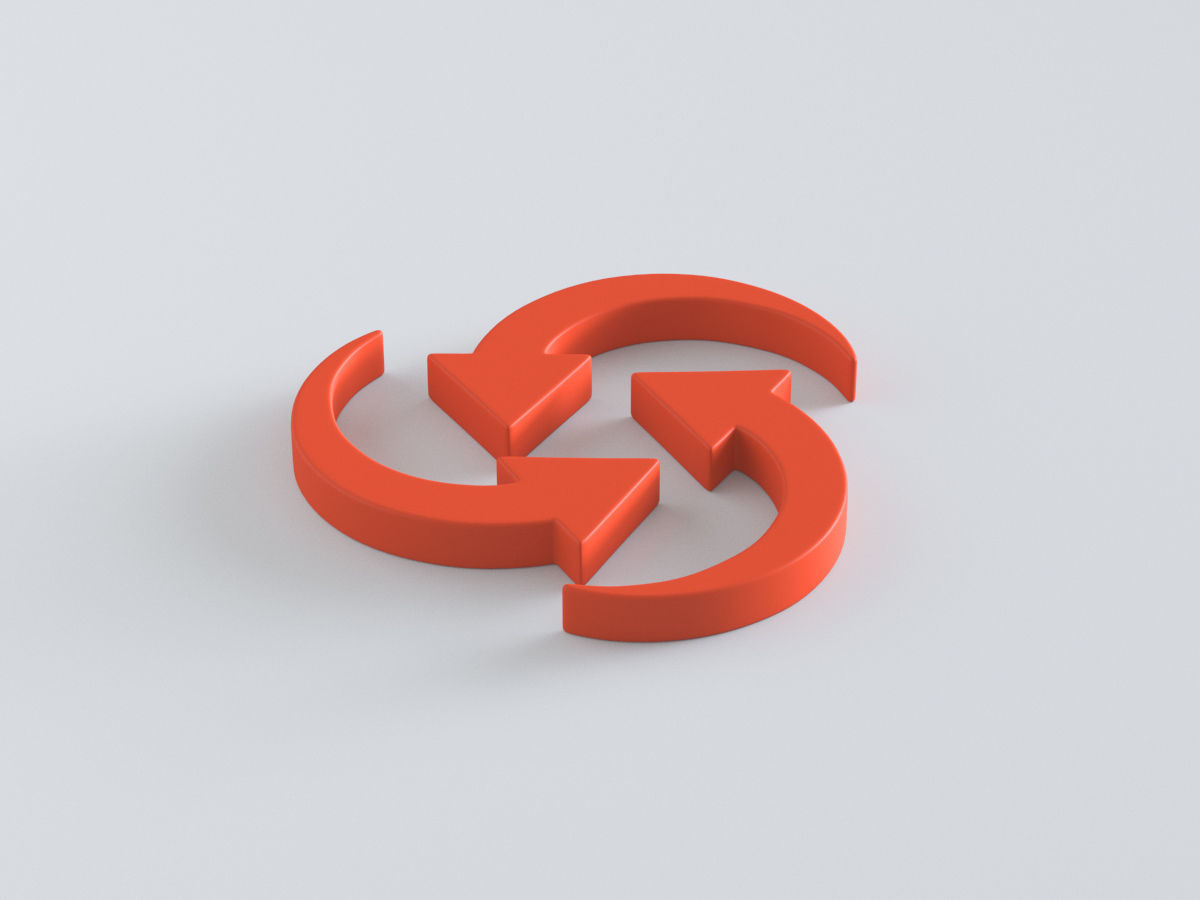 Arrows in a Circle 3D model_6