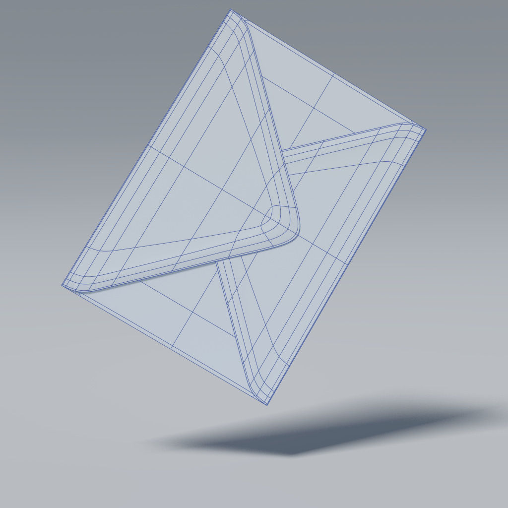 Envelope 3D model_12