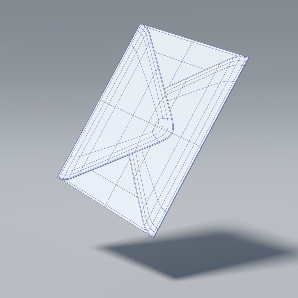 Envelope 3D model_11