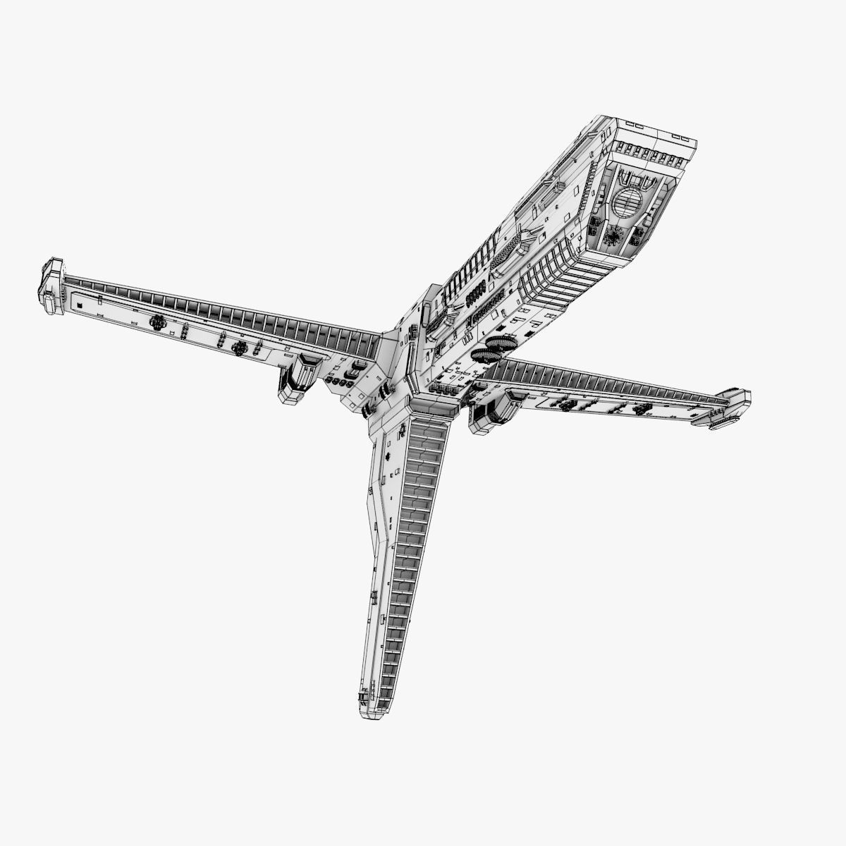 Heavy Cruiser 3D model_4