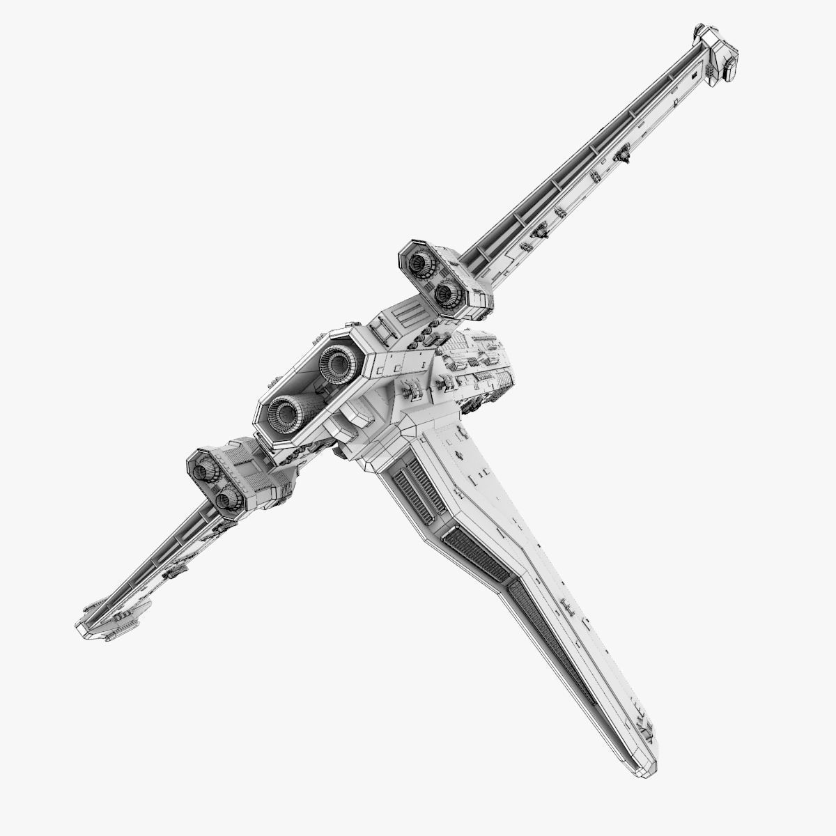 Heavy Cruiser 3D model_1