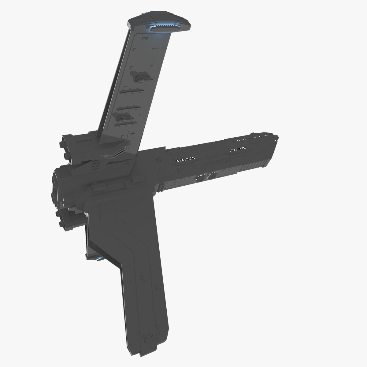 Heavy Cruiser 3D model_5