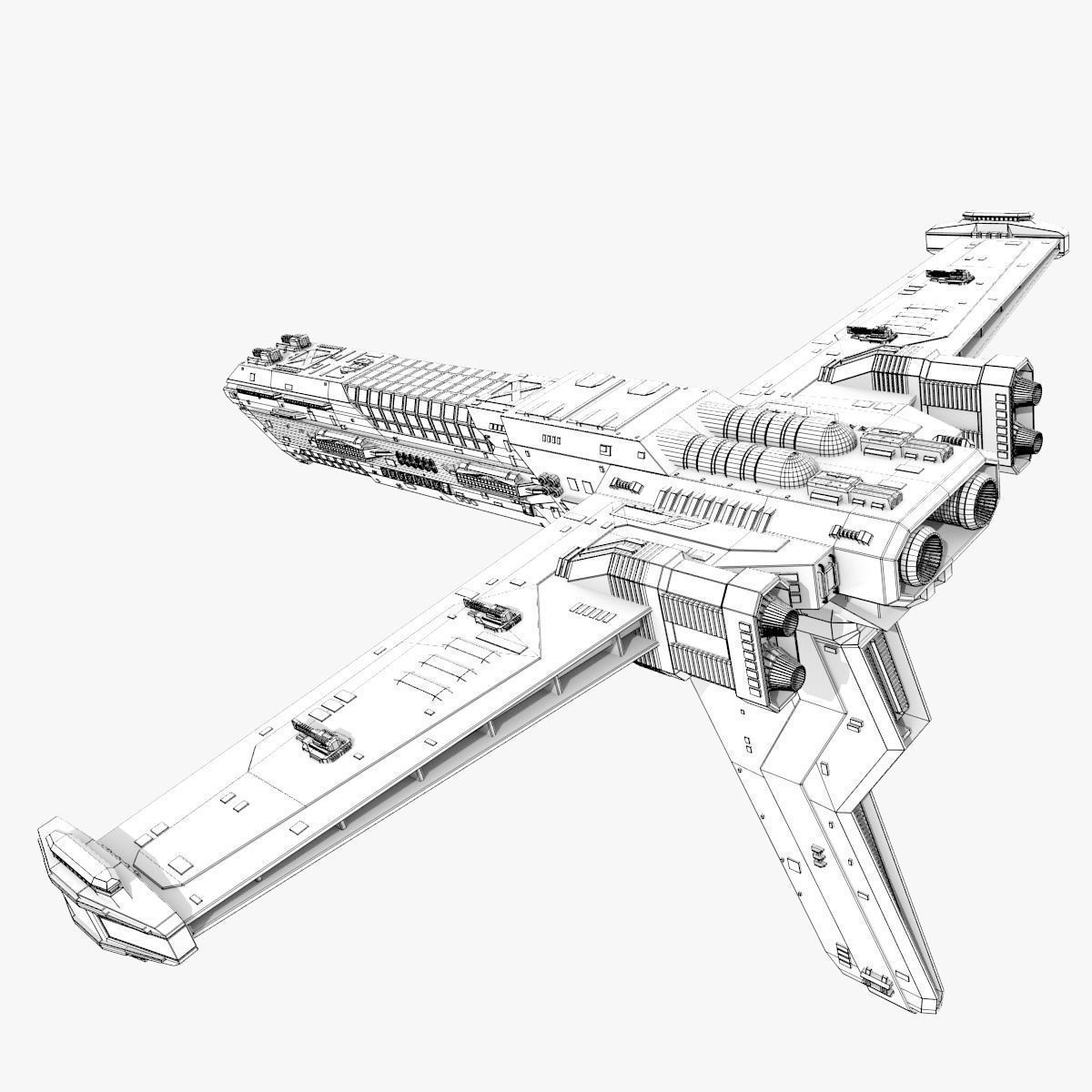 Heavy Cruiser 3D model_2