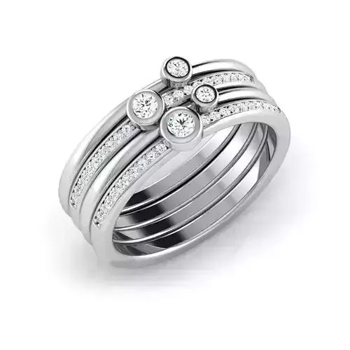 4 Set Couple Ring