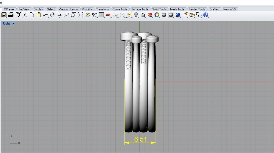 4 Set Couple Ring 3D print model_13