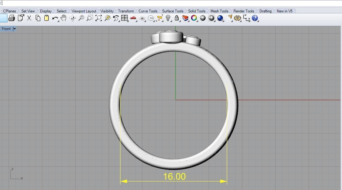 4 Set Couple Ring 3D print model_3