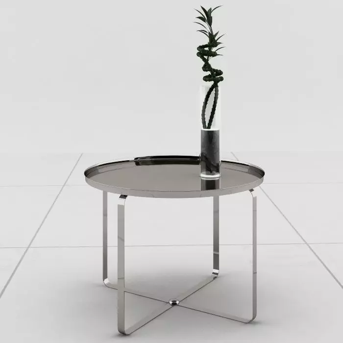 Chromed Table Center Free 3D model