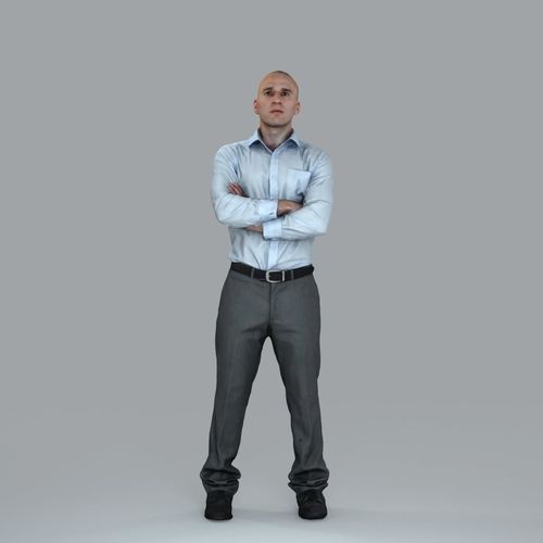 Arms-Crossed Standing Business Man BMan0006-HD2-O01P12-S 3D model