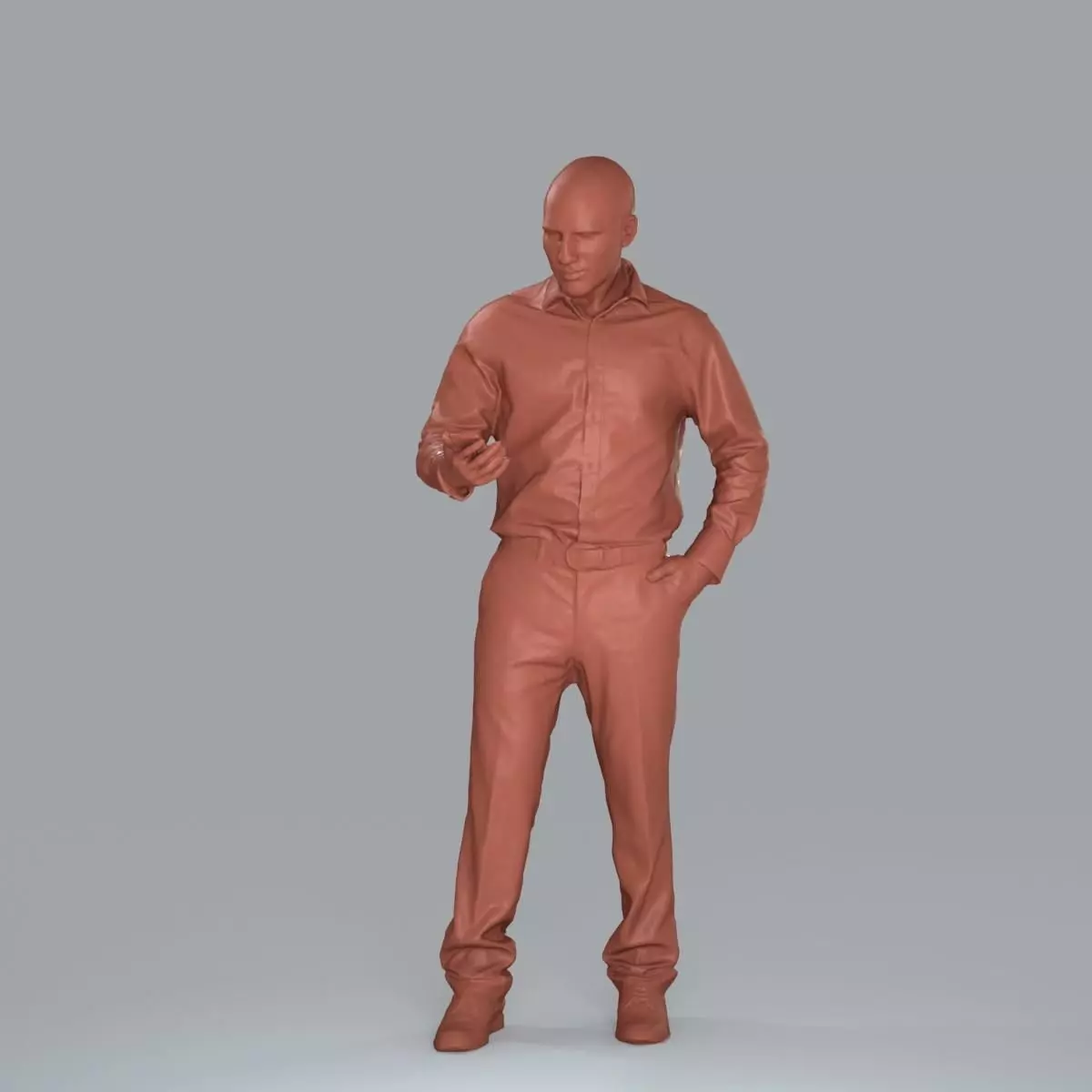 Business Man with Phone in Hand BMan0006-HD2-O01P05-S 3D model_41