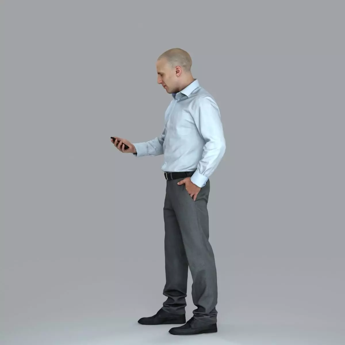 Business Man with Phone in Hand BMan0006-HD2-O01P05-S 3D model_17