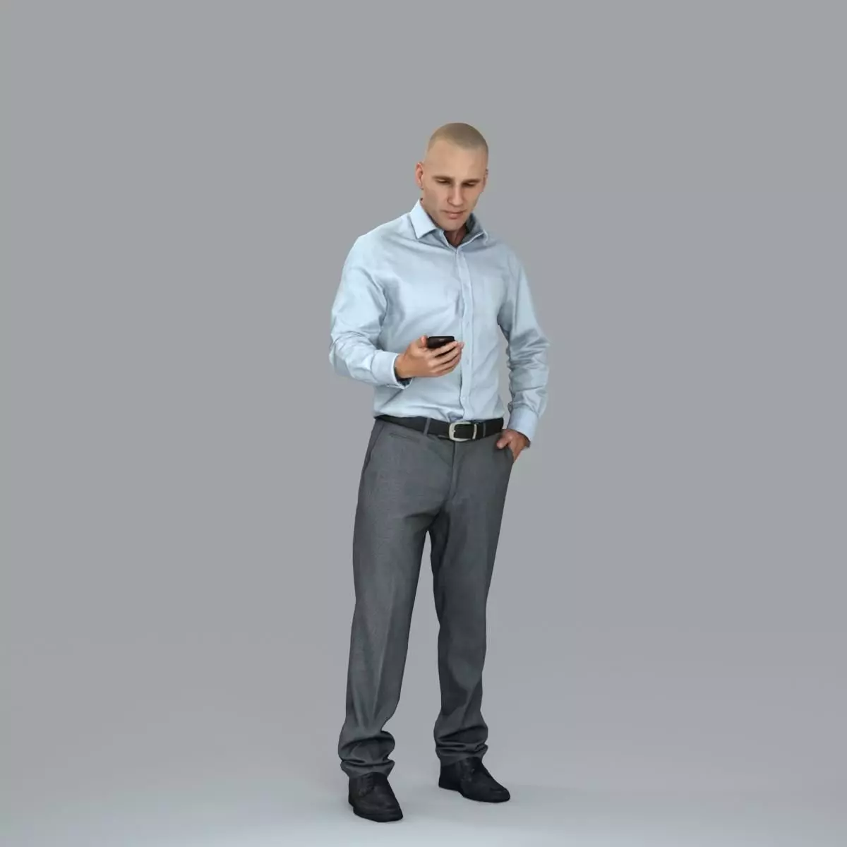 Business Man with Phone in Hand BMan0006-HD2-O01P05-S 3D model_39