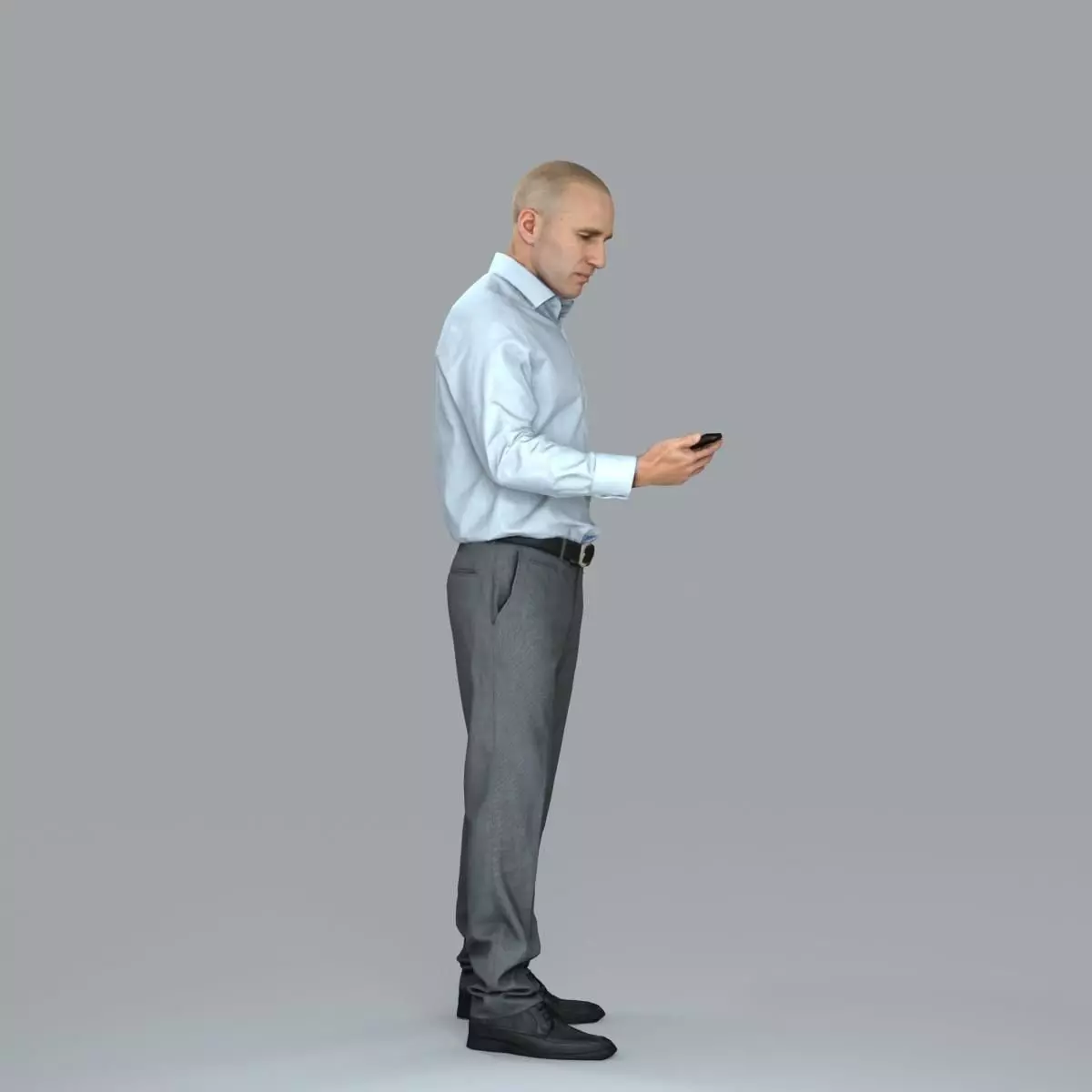 Business Man with Phone in Hand BMan0006-HD2-O01P05-S 3D model_13