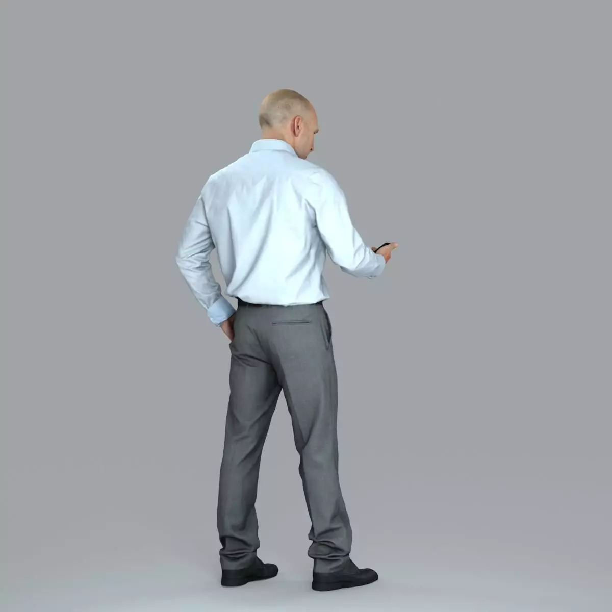 Business Man with Phone in Hand BMan0006-HD2-O01P05-S 3D model_63