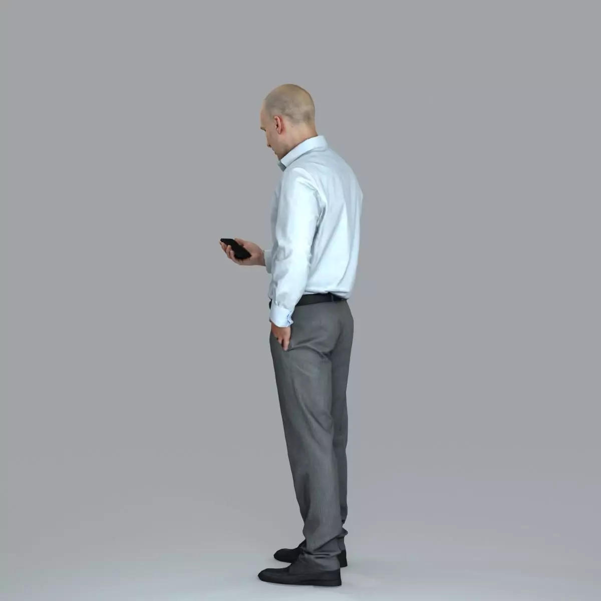 Business Man with Phone in Hand BMan0006-HD2-O01P05-S 3D model_5