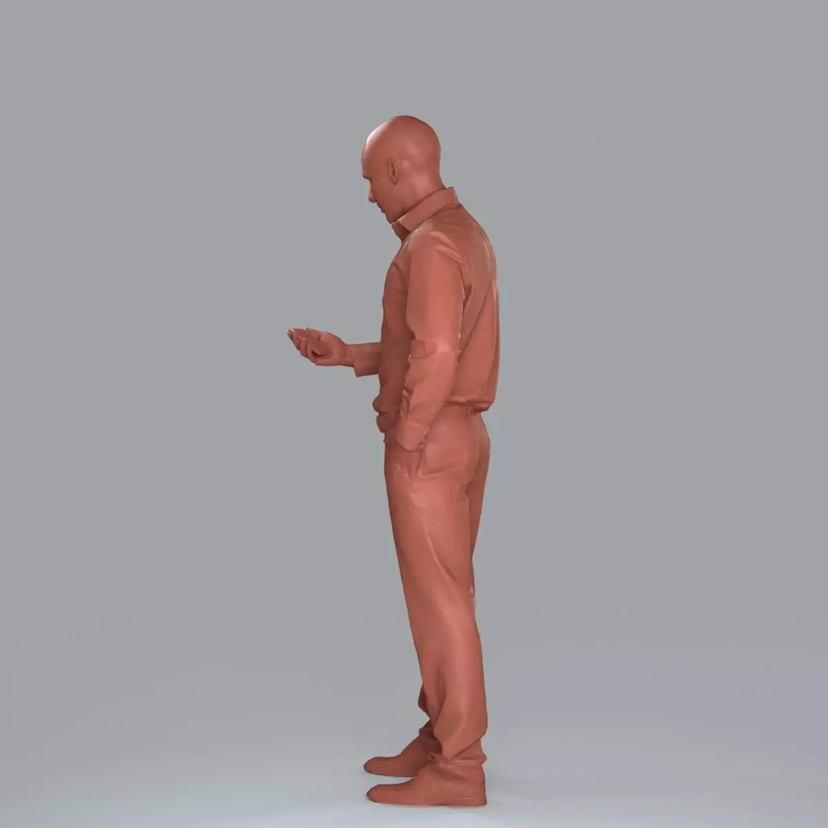 Business Man with Phone in Hand BMan0006-HD2-O01P05-S 3D model_1