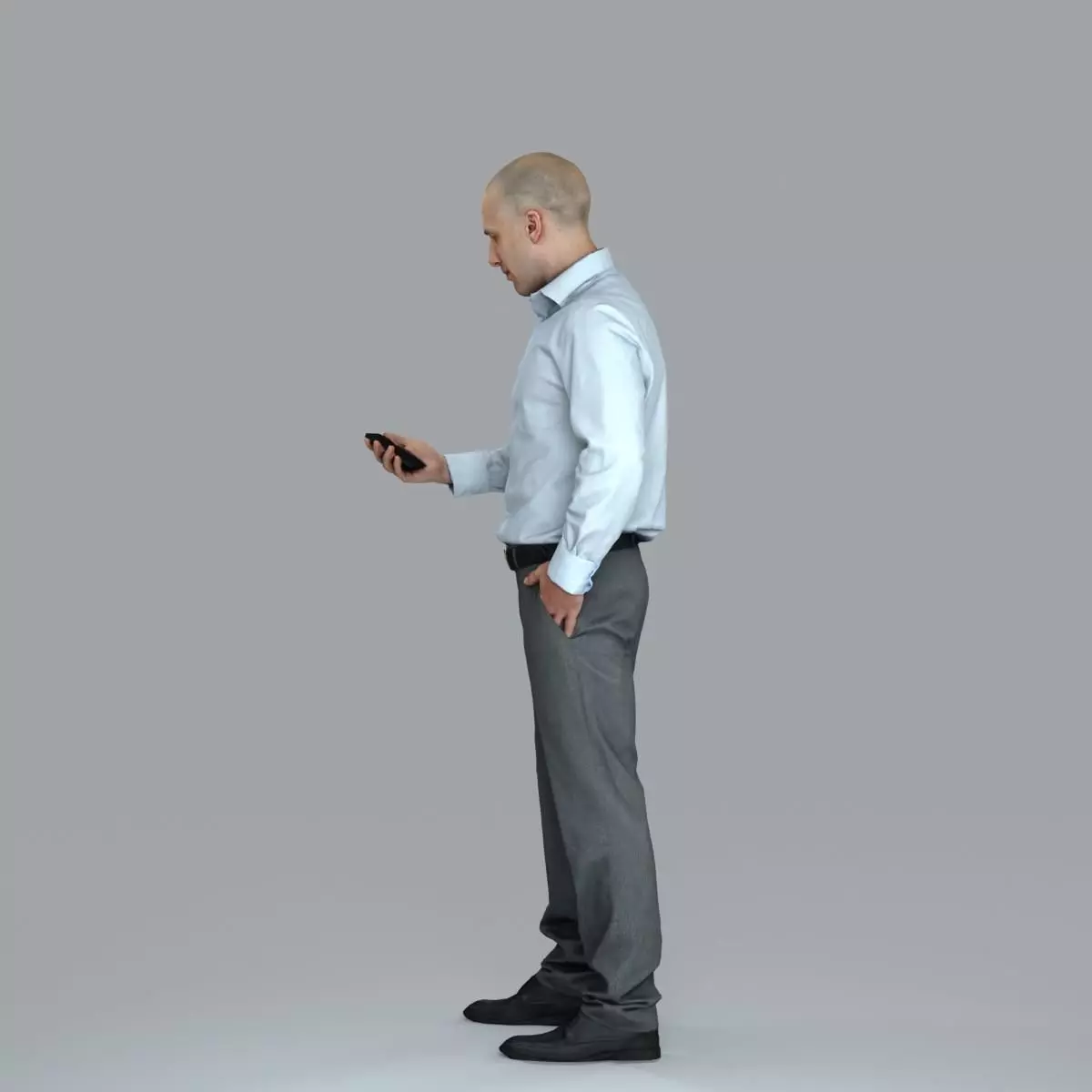 Business Man with Phone in Hand BMan0006-HD2-O01P05-S 3D model_16