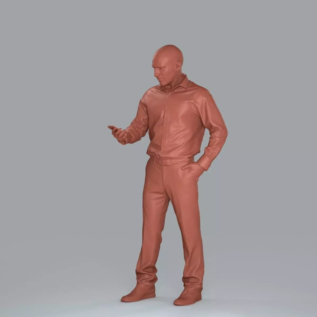 Business Man with Phone in Hand BMan0006-HD2-O01P05-S 3D model_33