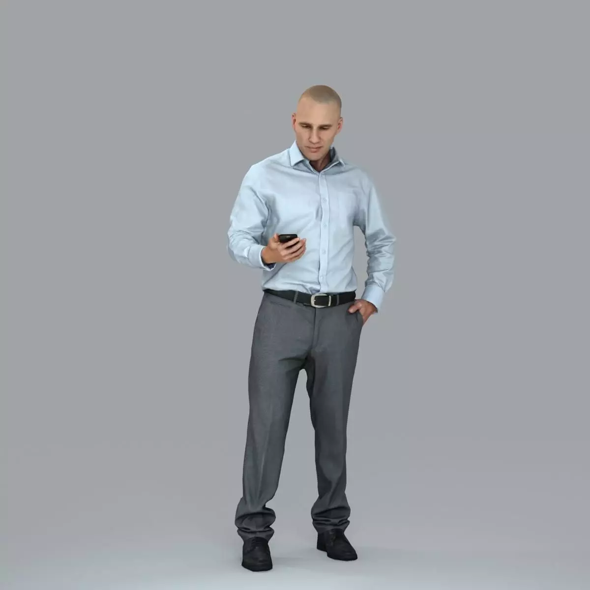 Business Man with Phone in Hand BMan0006-HD2-O01P05-S 3D model_70